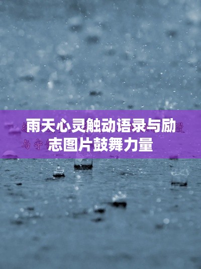 雨天心灵触动语录与励志图片鼓舞力量