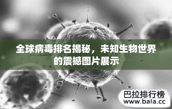 全球病毒排名揭秘，未知生物世界的震撼图片展示